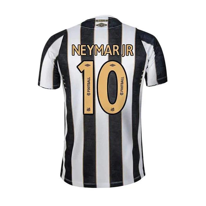 Camisa Santos Away 24/25 - Branca e Preta #NeymarJr10