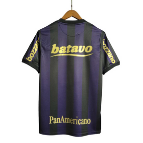 Camisa Corinthians Away 09/10 Retrô - Preta e Roxa